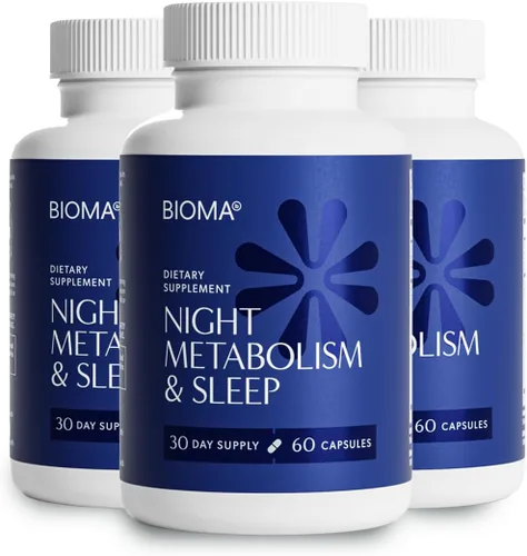 Vista 9 de BIOMA Metabolismo nocturno y sueño: apoya la digestión, el metabolismo energético y el sueño reparador con melatonina, vitamina D, magnesio y más