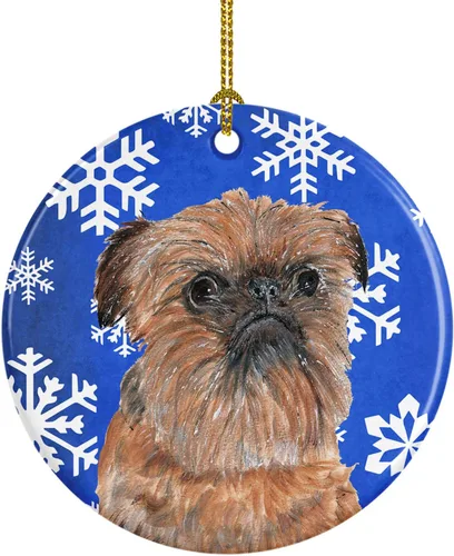 Vista 60 de Caroline's Treasures Cavalier Spaniel - Adorno de cerámica para colgar en el árbol de Navidad, para el hogar, Navidad, fiestas, regalo, 3 pulgadas