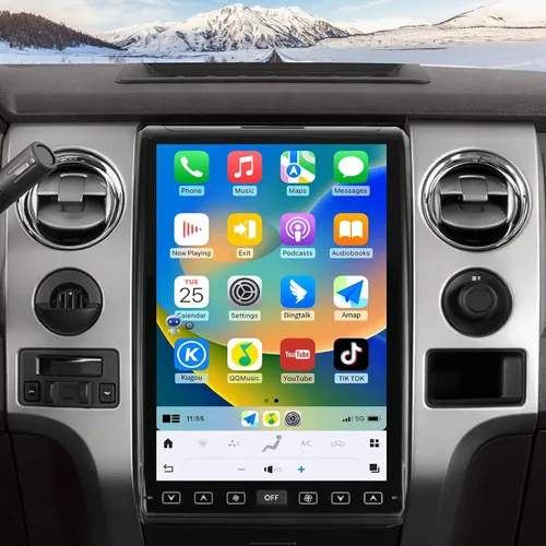 Vista 11 de Radio de coche para Ford Explorer 2011-2019 Actualización de radio con pantalla estilo Tesla de 14.4 pulgadas Unidad principal con Carplay