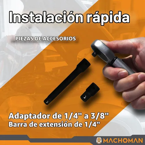 Vista 3 de MACHOMAN Juego de llaves dinamométricas de trinquete (TQW203)