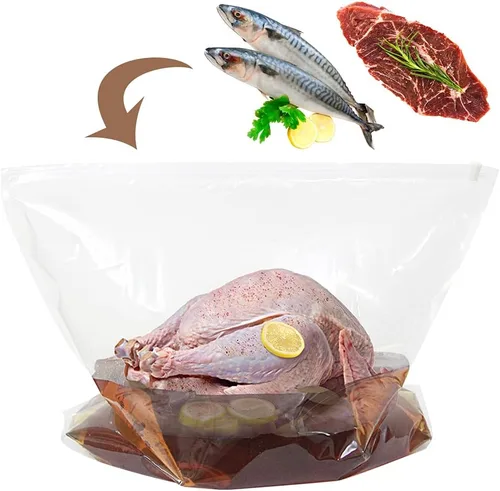 Vista 6 de ECOOPTS - Bolsa de salmuera de pavo de 3 unidades 26 x 22 pulgadas extra grande Bolsa de salmuera gruesa con capacidad para hasta 35 libras