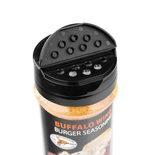 Vista 5 de Hi Mountain Condimento gourmet para hamburguesas Mezcla de alas de búfalo Bondad picante, picante y salada con un toque de ajo Condimento