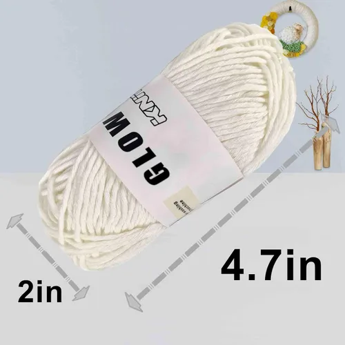 Vista 8 de 4 piezas de hilo que brillan en la oscuridad, suministros de costura, (55yd 164.0 ft) para ganchillo para manualidades, manualidades y costura
