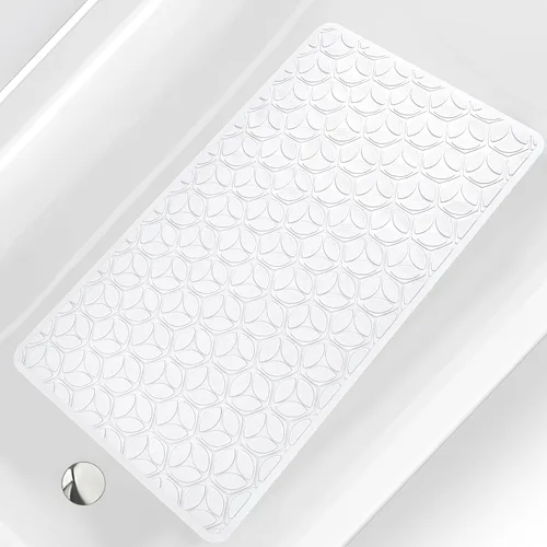 Vista 10 de Alfombra antideslizante para bañera Alfombra de baño de goma real para bañera y ducha Alfombra de baño para seguridad diaria Alfombra de baño