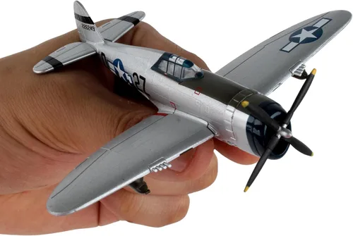 Vista 9 de Sello postal P-47 Thunderbolt "Kansas Tornado II" 1/100 Modelo de avión de combate coleccionable de la Segunda Guerra Mundial – Réplica histórica