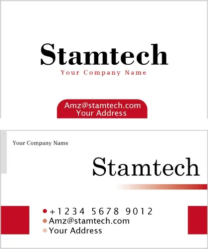 Vista 14 de STAMTECH Tarjetas de visita personalizadas profesionales - Tarjetas de visita personalizadas de doble cara Impresión colorida frontal y trasera