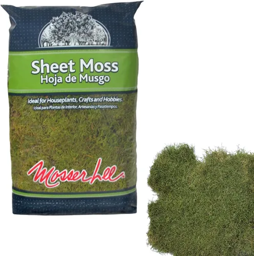 Vista 9 de Mosser Lee - Musgo natural verde en lámina, 325 pulgadas cuadradas, ML0460