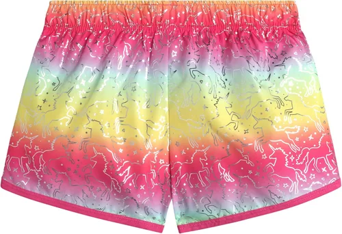 Vista 6 de Body Glove Pantalones cortos deportivos para niñas Paquete de 4 pantalones cortos deportivos Dolphin para niñas, para deportes, correr, gimnasio