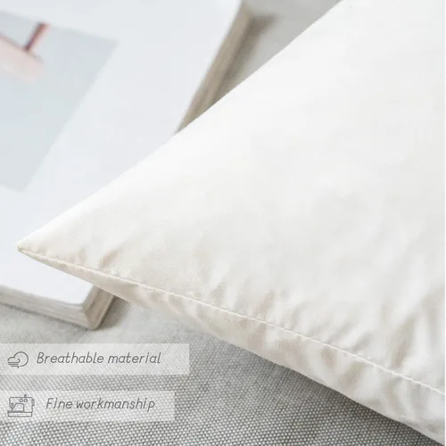 Vista 8 de MIULEE Juego de 2 fundas de almohada decorativas estilo bohemio, juego de 2 fundas de almohada decorativas, plumón y plumas para sofá, sala