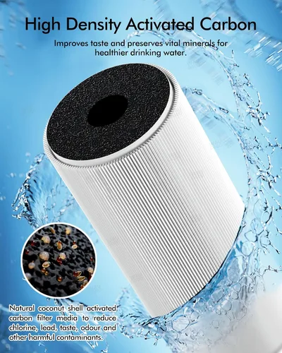 Vista 4 de 122943 Cartucho de repuesto para filtro de agua, filtro de carbono 3 en 1 e3 + prefiltro compatible con el sistema de filtro de agua Amway Espring