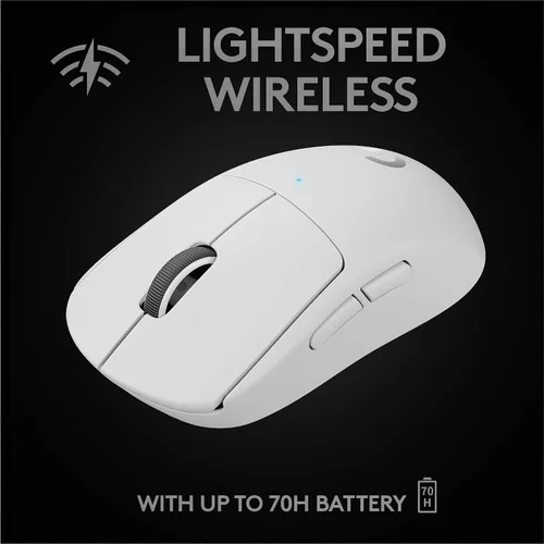 Vista 4 de Logitech G PRO X Superlight - Mouse inalámbrico para juegos ultraligero sensor Hero 25K 25600 DPI 5 botones programables larga duración
