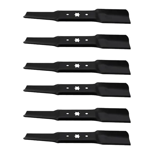 Vista 2 de RAParts (6) cuchillas de repuesto para cortacésped de repuesto de 17-1/4 pulgadas MTD para Cub Cadet 742-05052A 942-05052A