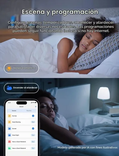 Vista 3 de meross Bombilla LED inteligente, bombillas LED WiFi inteligentes compatibles con Apple HomeKit, Siri, Alexa, Google Home y SmartThings, regulable