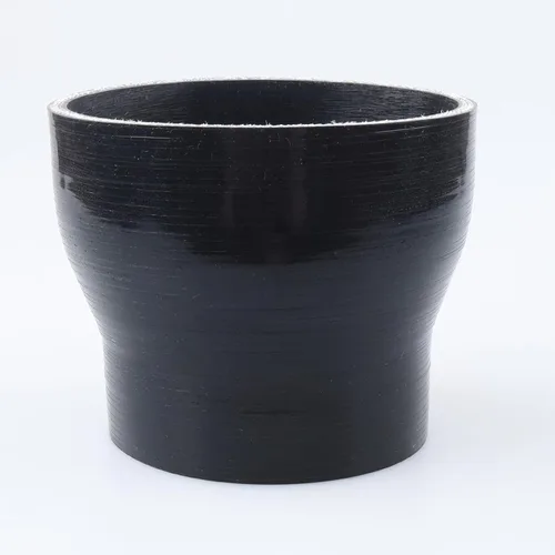 Vista 8 de AC PERFORMANCE ID de 1" a 1/2" (25mm a 13mm) Manguera de silicona recta reductora de 3 capas reforzada negra, 3" de longitud Negro