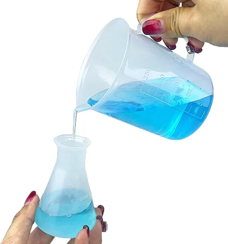 Vista 3 de Kit de aprendizaje temprano de experimentos de ciencia de laboratorio educativo de 24 piezas para niños y niñas con muchas herramientas, goteros