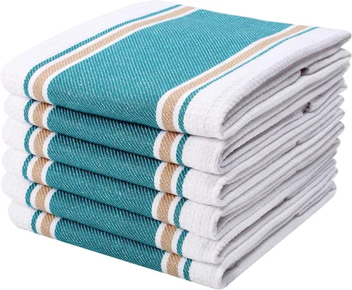 Vista 11 de Goroly Home - Paquete de 6 trapos de cocina vintage, rústicos, de 100% algodón, altamente absorbentes, de secado rápido, de grado profesional