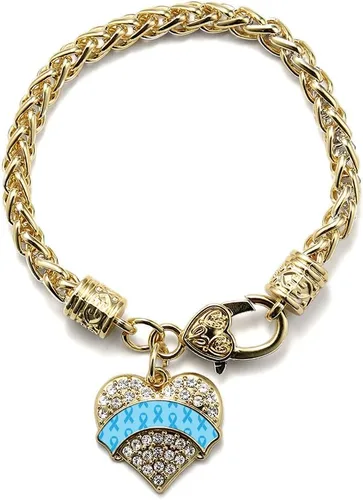 Vista 85 de Inspired Silver - Pulsera de plata con dije de corazón pavé con circonitas cúbicas