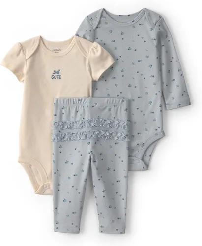 Vista 16 de Carter's Conjunto de pantalón de 3 piezas para bebé niña Floral verde