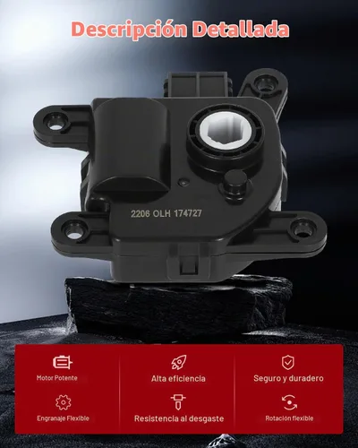 Vista 3 de Actuador de puerta de mezcla de calentador HAVC A/C con control de recirculación de aire, compatible con 2011-2014 para Hyundai para Accent
