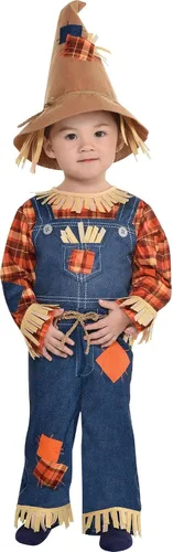 Vista 2 de Kit de disfraz de espantapájaros pequeño, bebé de 6 a 12 meses, multicolor, 1 juego