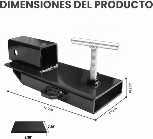 Vista 2 de EBESTTECH - Accesorio de enganche de remolque para montacargas, 1 unidad, accesorio de enganche de remolque de horquilla receptor de 2 pulgadas 1