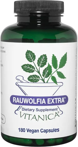 Vista 8 de Vitanica Rauwolfia Extra, Suplemento de apoyo cardiovascular, vegano, 90 cápsulas
