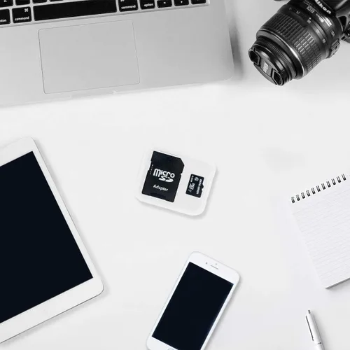 Vista 6 de Micro Center Tarjeta de memoria flash MicroSDXC Clase 10 de 128 GB con adaptador para almacenamiento de dispositivos móviles, teléfonos, tabletas