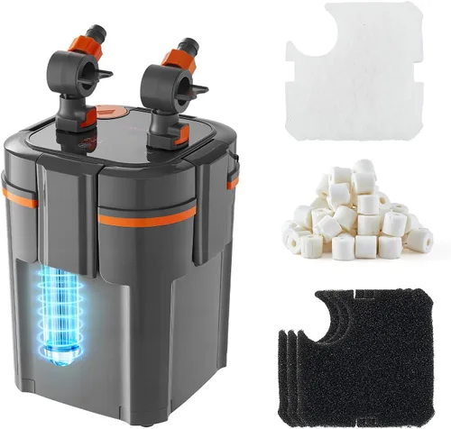 Vista 12 de VEVOR Filtro de Acuario 172GPH, Filtro de Cápsula 20-35 Galones, Filtro Interno de Acuario Ultra-Silencioso con Protección UV, Filtro de Potencia