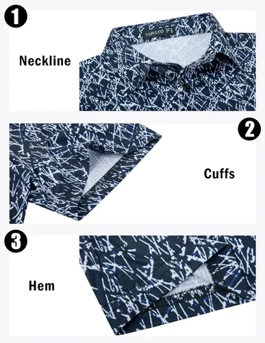Vista 67 de TAPULCO Camisetas tipo polo de secado rápido para hombre, diseño de camuflaje, atléticas, ligeras, transpirables, casuales, para golf