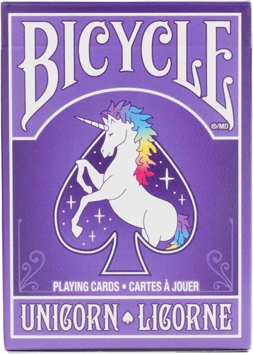 Vista 2 de Bicycle Juego de cartas de unicornio (paquete de 6)
