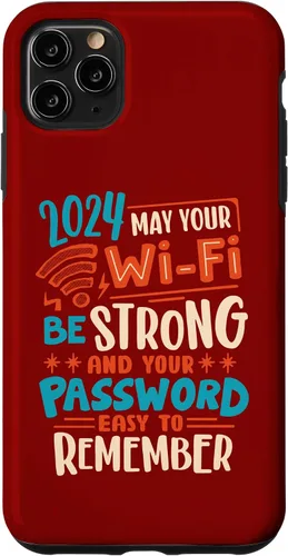 Vista 11 de iPhone 15 In 2024 may your wifi be strong & password easy to remember Case