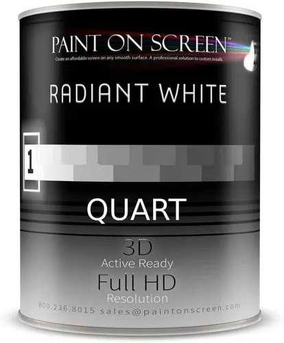 Vista 2 de Pintura para Proyector de Pantalla Paint on Screen Pintura de Pantalla de Proyector de Capa Única de Proyección Corta para Claridad Perfecta
