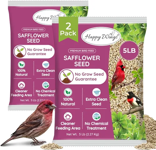 Vista 8 de Happy Wings - Alimento para pájaros con semillas de cártamo de 5 libras