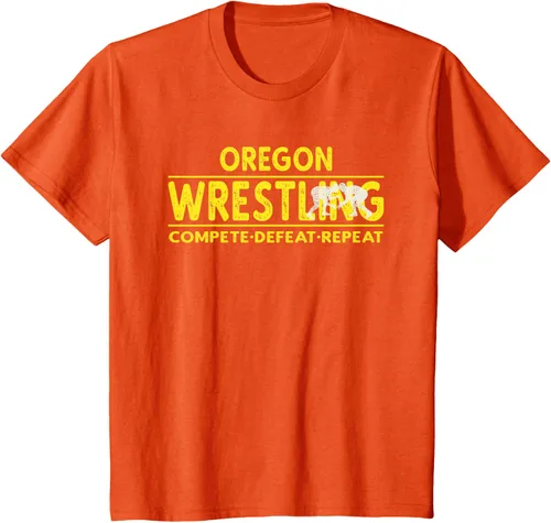 Vista 37 de Oregon Wrestling - Camiseta para competir, derrota, repetir