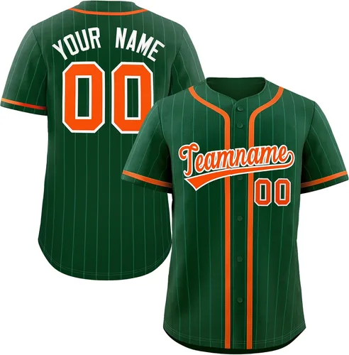 Vista 27 de Camiseta de béisbol de rayas finas personalizada hipster hip hop, camisetas deportivas con nombre y número del equipo personalizado para hombres