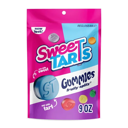 Vista 11 de SweeTARTS Rope Bites Candy, frutas mixtas, bolsa resellable de 8 onzas (paquete de 3)