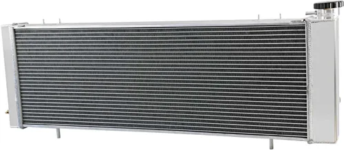 Vista 5 de Radiador de aluminio CU1193 para 1991-2001 Jeep Cherokee Comanche Wagoneer XJ 2.5 L4 4.0 L6 Radiador de gas 3 radiadores de núcleo de fila