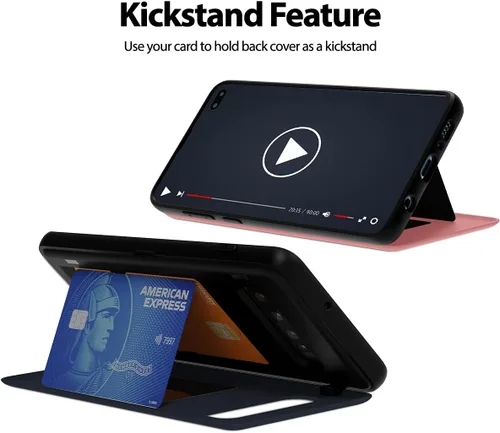 Vista 7 de GOOSPERY Parachoques magnético para puerta compatible con Galaxy S10 Plus, tarjetero y cartera, fácil imán de cierre automático, protección de doble