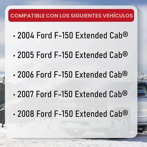 Vista 5 de Pestillo de bloqueo de la puerta trasera del lado del conductor izquierdo con cable compatible con Ford F-150 2004, 2005, 2006, 2007, 2008