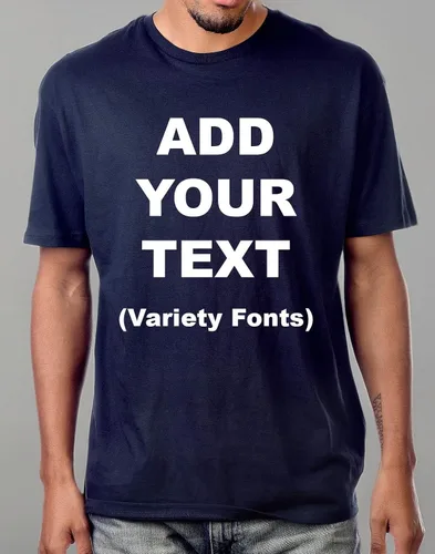 Vista 11 de Circular - Camisetas personalizadas en la parte delantera y trasera para añadir tu texto, ultra suaves, para hombres y mujeres, camiseta de algodón
