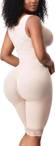 Vista 6 de Snatched Body Fajas Colombianas con Bra Etapa 1 Faja Postcirugía Negro