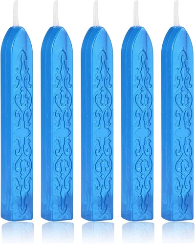 Vista 22 de Varillas de Cera para Sellar, Yoption 10 Piezas Varillas de Cera Multicolor con Mechas para Invitación de Boda Sobres de Regalo Tarjetas de Navidad