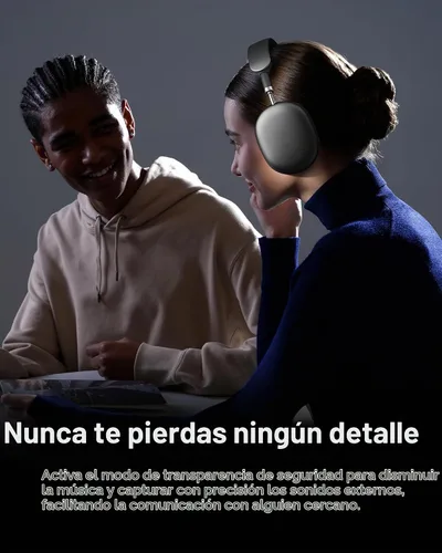 Vista 4 de Picun F8 Pro - Auriculares híbridos con cancelación activa de ruido con múltiples modos, auriculares inalámbricos Bluetooth sobre la oreja, tiempo
