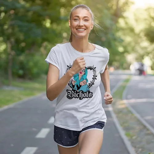 Vista 6 de Camisetas casuales para mujer, camiseta gráfica de moda, cuello redondo, camiseta de verano