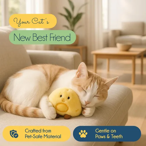 Vista 3 de Oh My Cat! Juguetes interactivos para gatos: suministros eléctricos automáticos para gatos aburridos de interior, gatitos y mascotas adultas