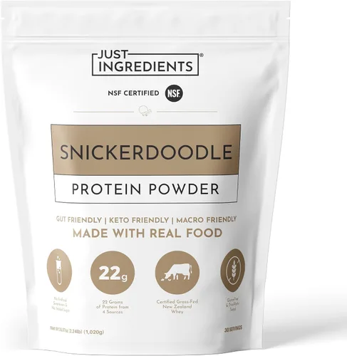 Vista 28 de JUST INGREDIENTS Chai Proteína en polvo – Mezcla de 30 porciones con suero 100% alimentado con pasto y proteínas vegetales orgánicas – Sabor cálido