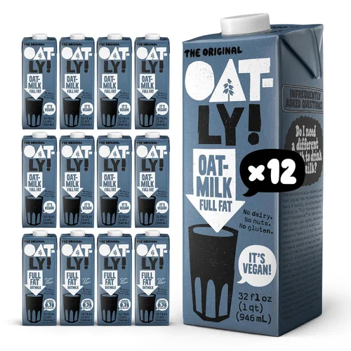 Vista 9 de Oatly Barista Edition - Leche de avena hecha para café, sin lácteos, a base de plantas, leche estable que hace la espuma perfecta
