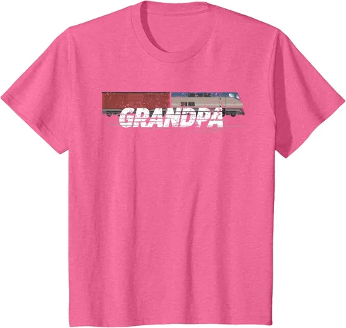 Vista 104 de RC Model Train Shirt Grandpa Train Boxcar HO Scale T-Shirt Negro