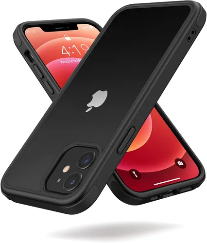 Vista 64 de Mobnano Funda transparente para iPhone 11, con protección multicolor a prueba de golpes, no amarillenta, anti arañazos, parte trasera
