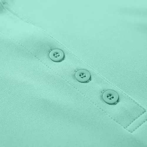 Vista 6 de Camisas de golf de manga 34 con cuello en V para mujer, absorben la humedad, camisetas de punto de rendimiento, fitness, entrenamiento, deportes